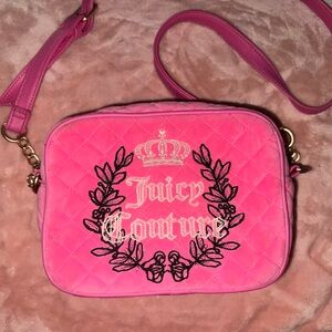 Juicy Couture Pink Quilted Crossbody Bag